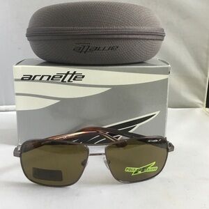Arnette Brown Metal Frame Sunglasses with Brown Lenses